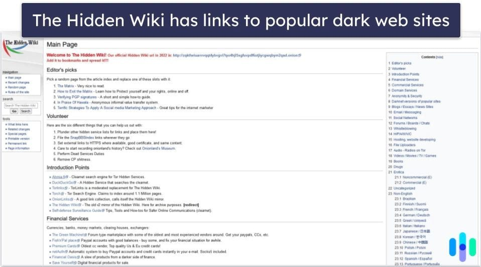 hidden wiki 暗网导航